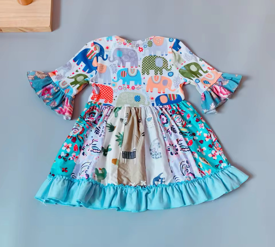 Elephant Frock Dress, Girl's, kids, apparel