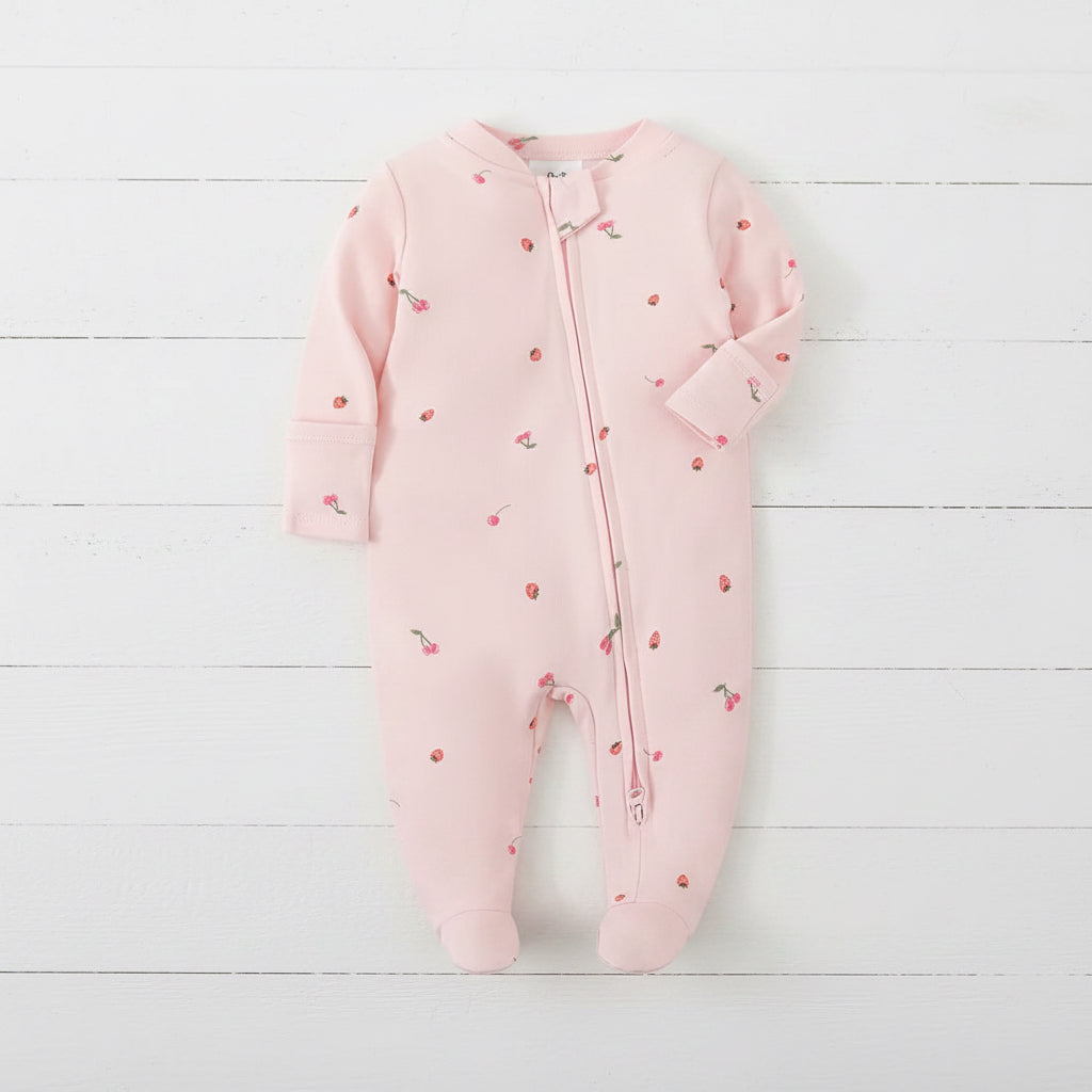 Pink Flower Baby Romper, gift, infant, Shower, girl