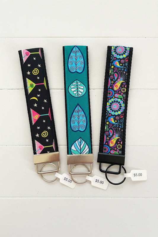 Fun Print Key Fobs, wristlet, purse, keychain
