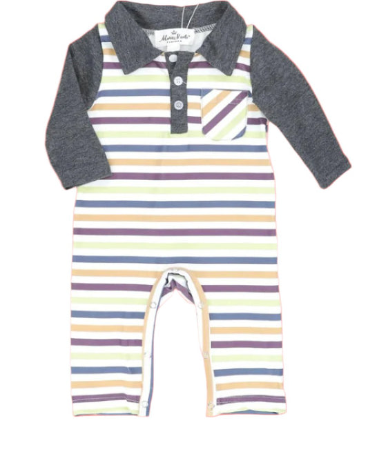 Colorful Striped Romper, baby, kids, clothing