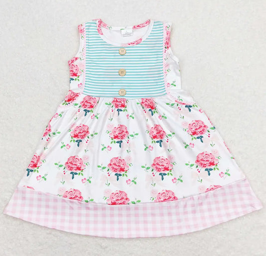 Shabby Rose Twirl Dress, girl's, sleeveless, Milk Silk, kids