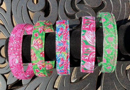 Pink & Green Preppy Print Headbands, Kids, Adults