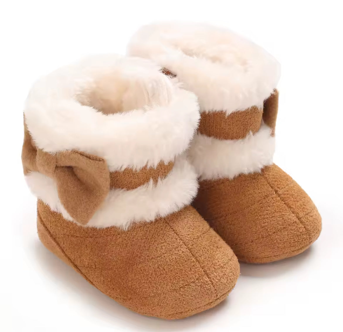 Plush Baby Boots, Fleece, Newborn, girl / DAY 5