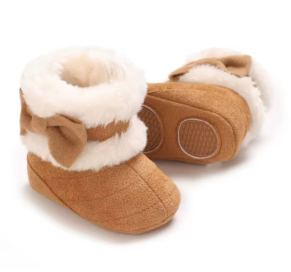 Plush Baby Boots, Fleece, Newborn, girl / DAY 5