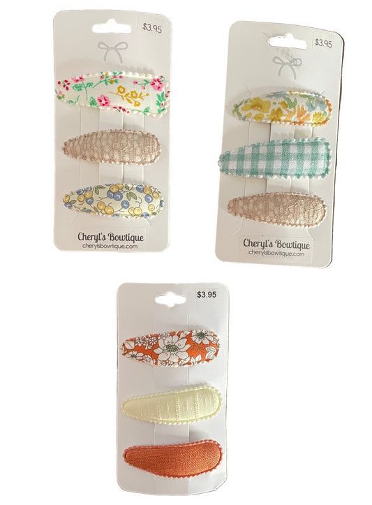 Assorted Snap Clip Sets for Hair #2, girl, baby, toddler