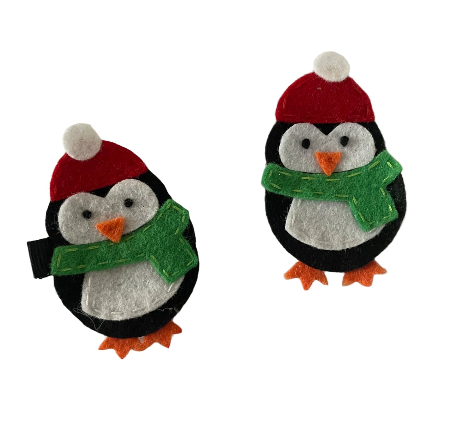 Penguin Hair Clip, Winter, girl, holiday