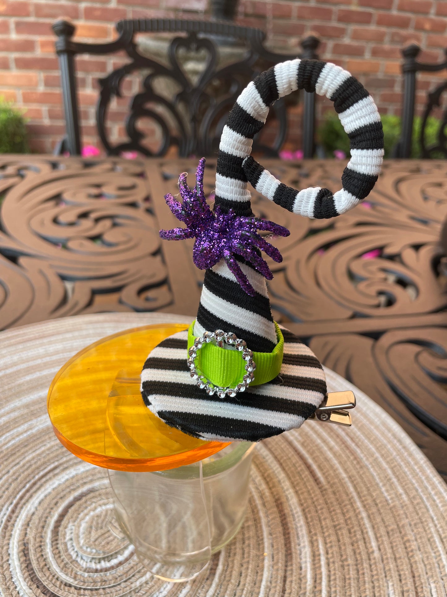 Beetlejuice Witch Hat Hair Clip/Headband, girl, Halloween, adult, costume / SALE