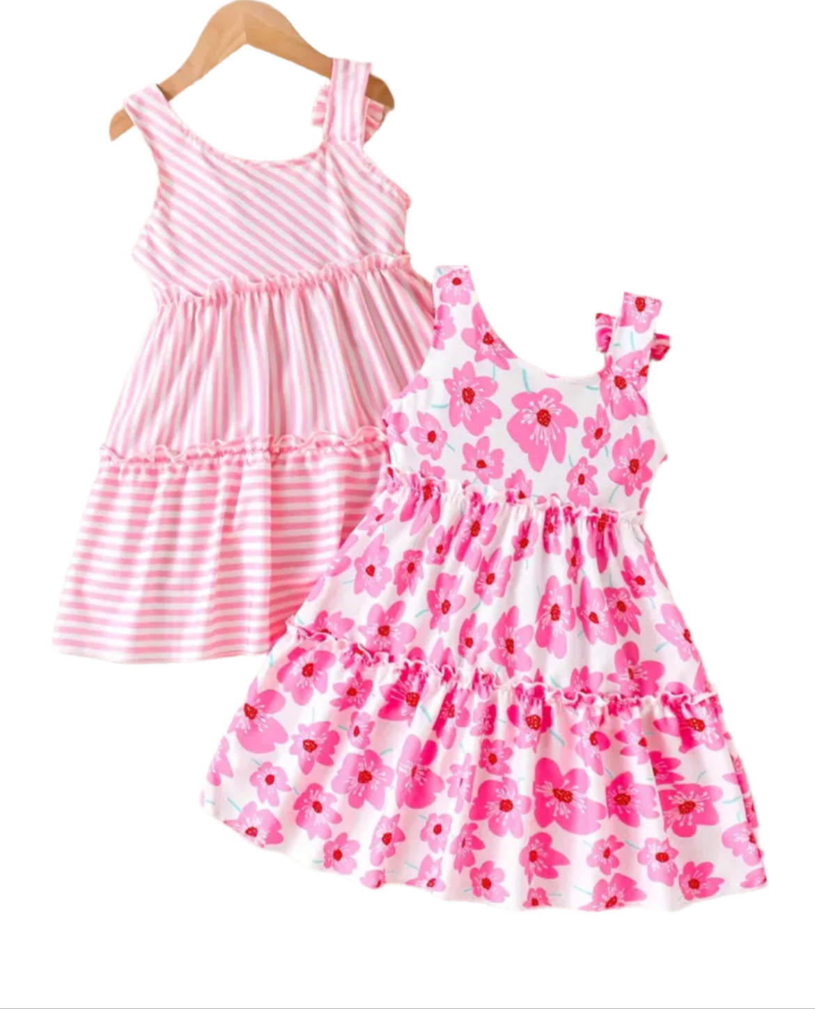 Pretty in Pink Ruffle Dress, girl's, Milk Silk, kids, clothing, twirl, tier, ruffle / SALE