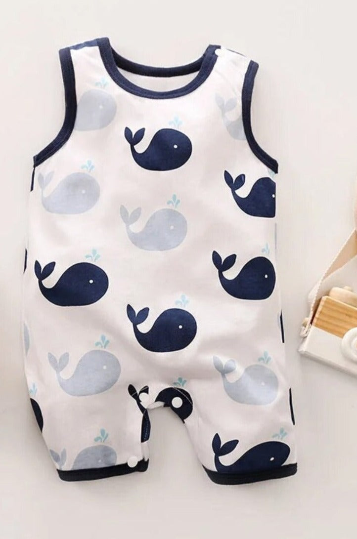 Whale Romper, baby, infant, onesie, kids, nautical