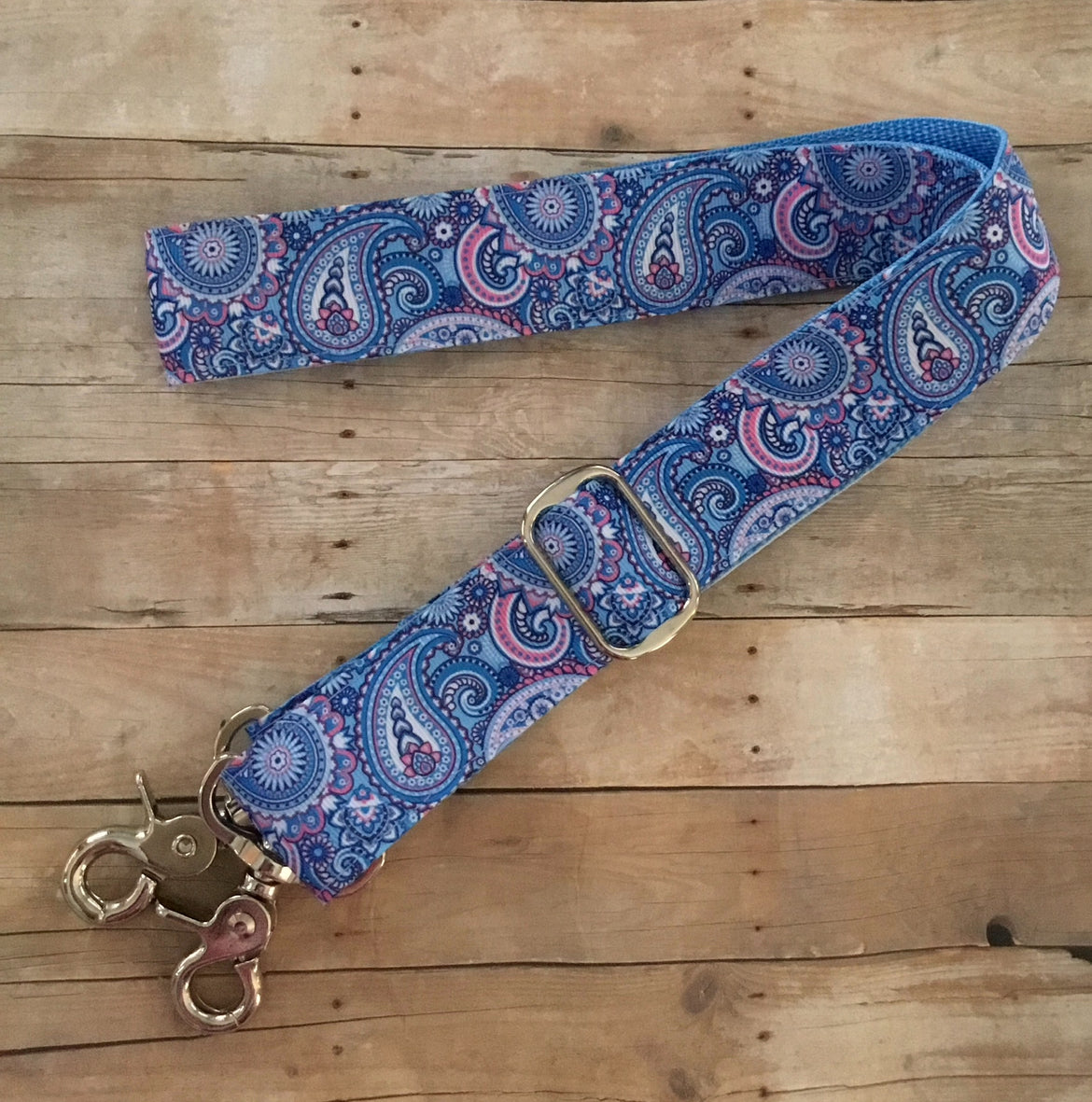 Blue Paisley Purse/Instrument Strap, Crossbody, Violin, Gift