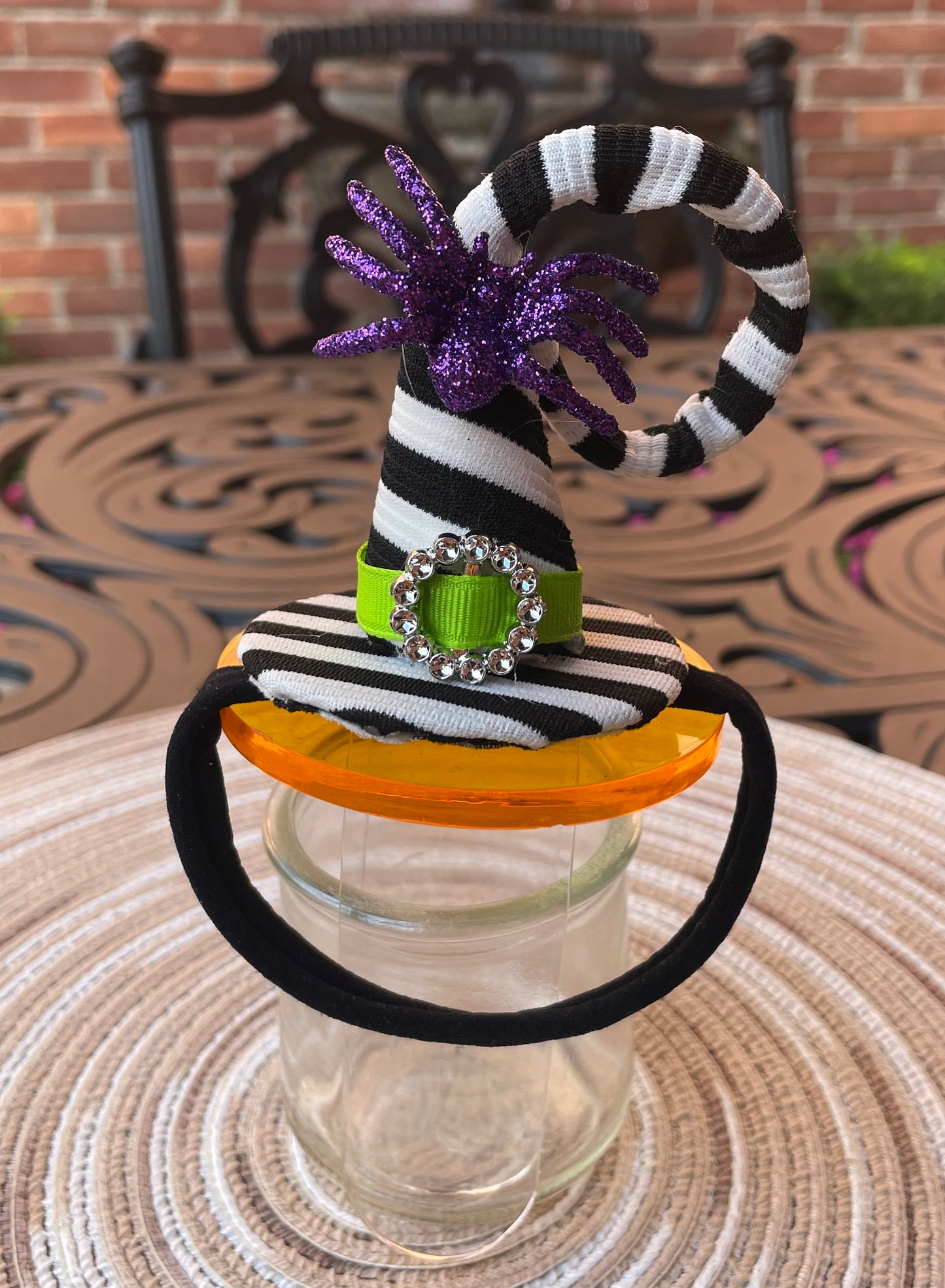 Beetlejuice Witch Hat Hair Clip/Headband, girl, Halloween, adult, costume / SALE