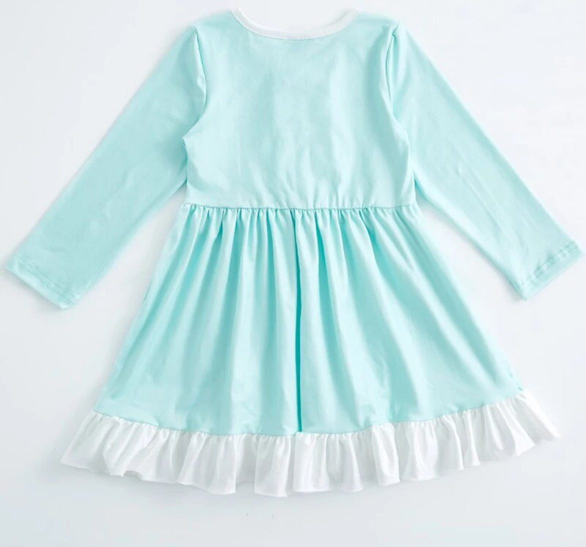 Icy Blue Twirl Dress, Milk Silk, girl, kids