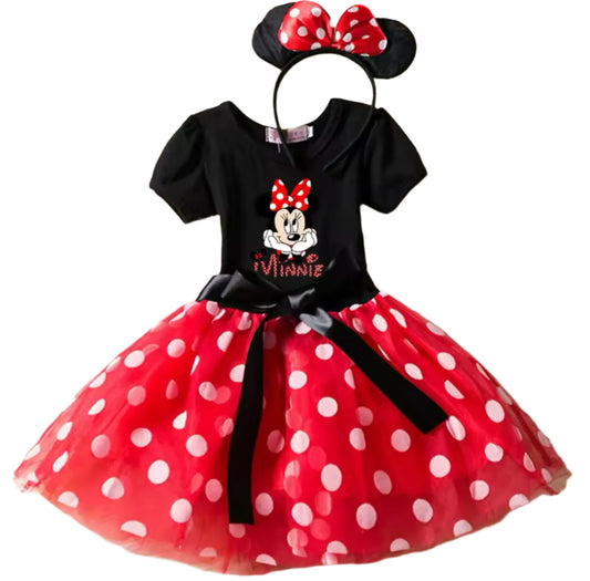 Polka Dot Red Minnie TuTu Dress, Disney, girl, clothing