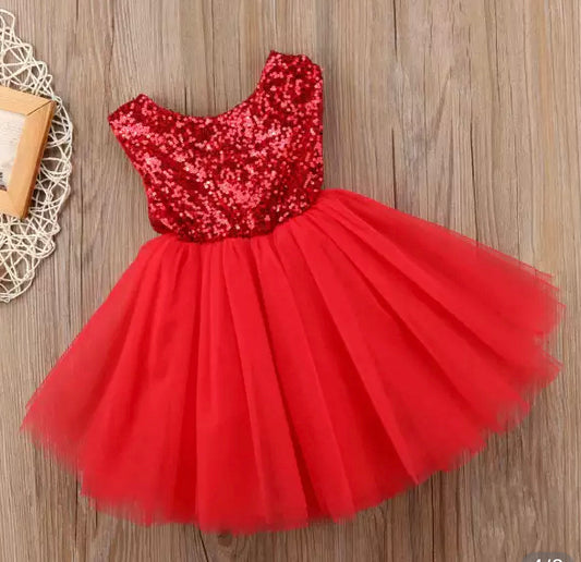 Sequin & Tulle Boutique Dress in Red, girl, toddler, wedding, holiday / DAY 12 of 12 Days