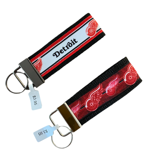 Detroit Red Wings Keychain, hockey, Key fob