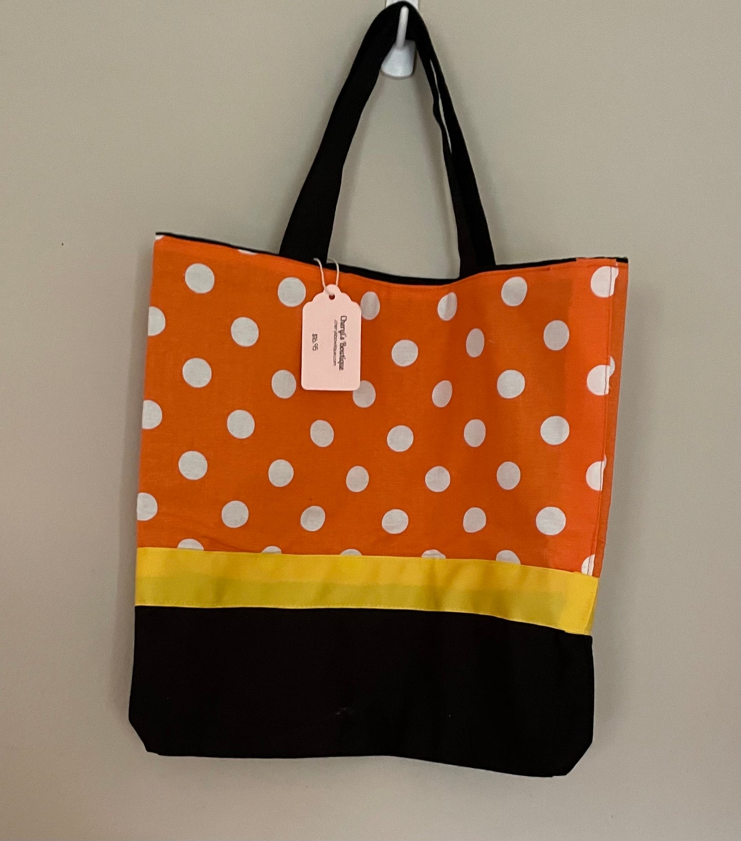 Candy Corn Halloween Trick or Treat Bag, kids, personalized, canvas / SALE: Reg. $17.95