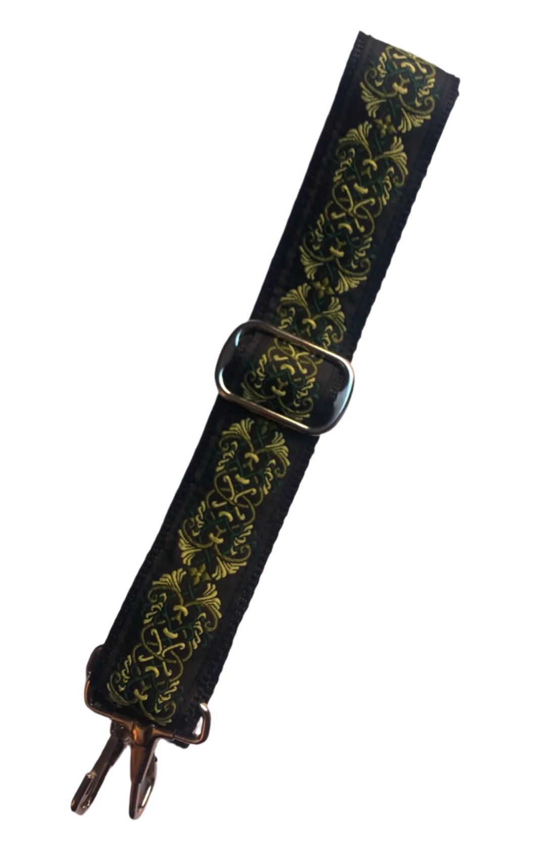 Green Celtic Print Purse/Instrument Strap, Crossbody, Violin, Gift