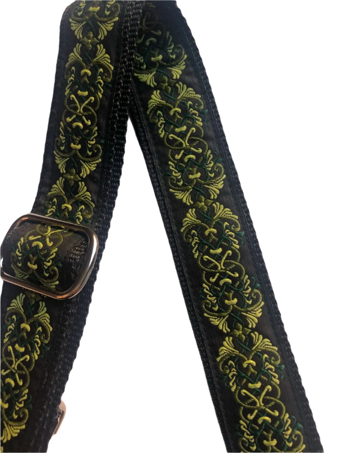 Green Celtic Print Purse/Instrument Strap, Crossbody, Violin, Gift