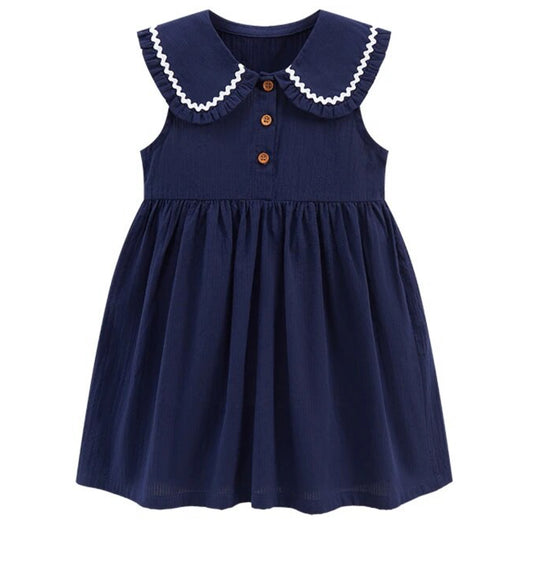 Blue Sailor Dress, girl, kids, nautical, clothing / SALE: Reg. $12.95