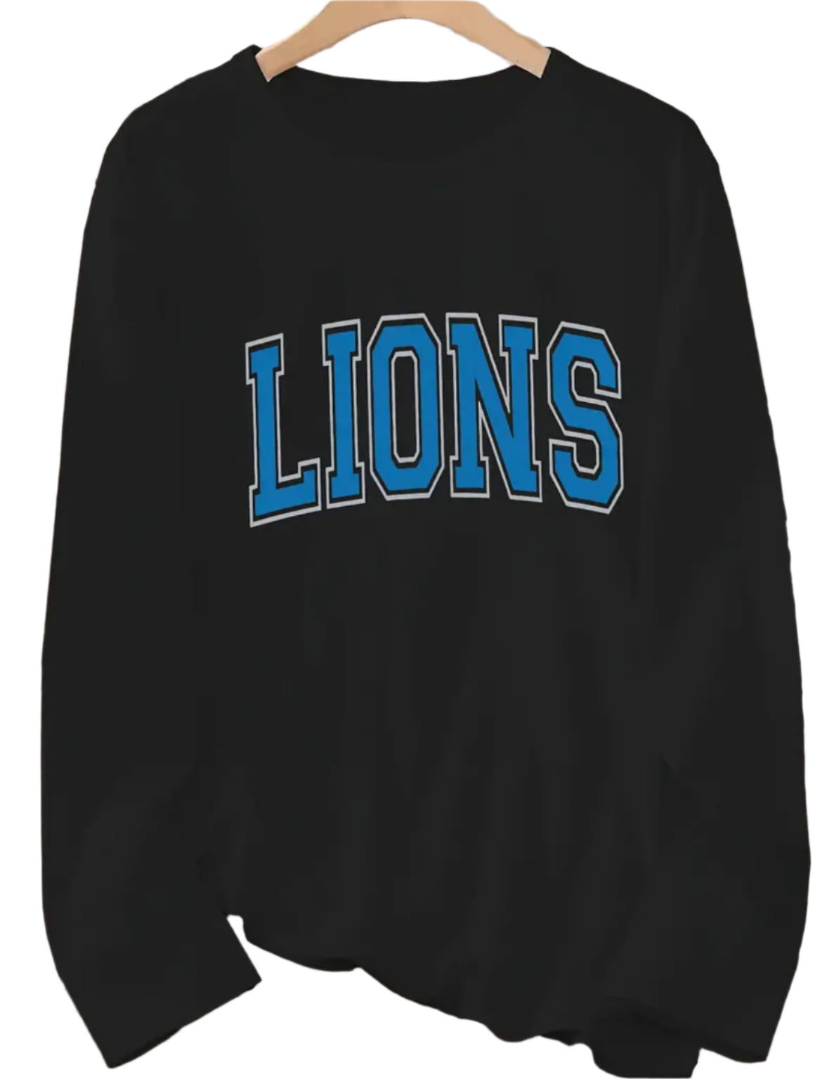 Detroit Lion's Black Long Sleeve Shirt, football