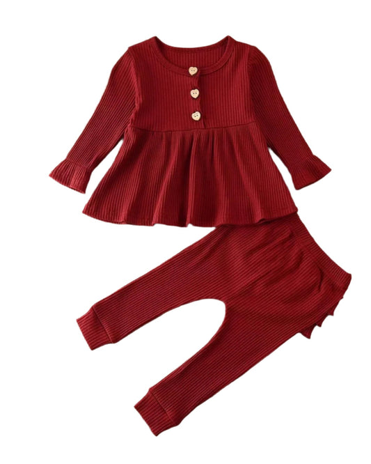 Red Ruffle Butt Outfit, set, girl's, gift / DAY 12 of 12 Days of Deals