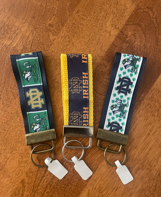 Notre Dame Keychain, Baseball, Key fob, Irish, football, school