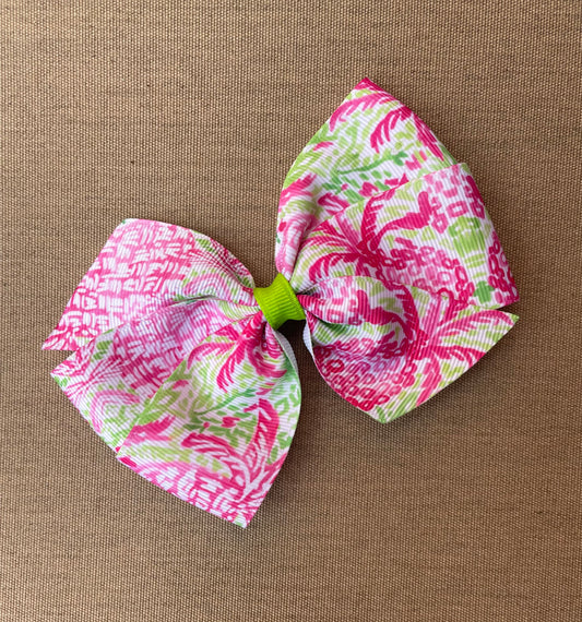 Home Slice Hair Bow, girl, clip, preppy, pineapple