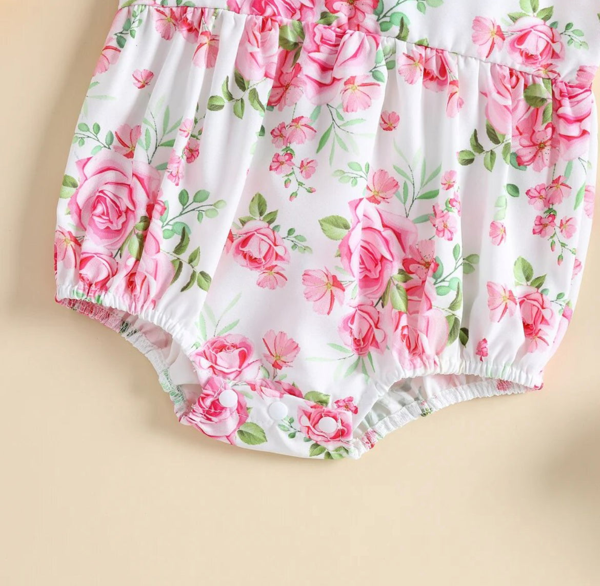 Rose Romper, girl, baby, Infant, toddler, kids