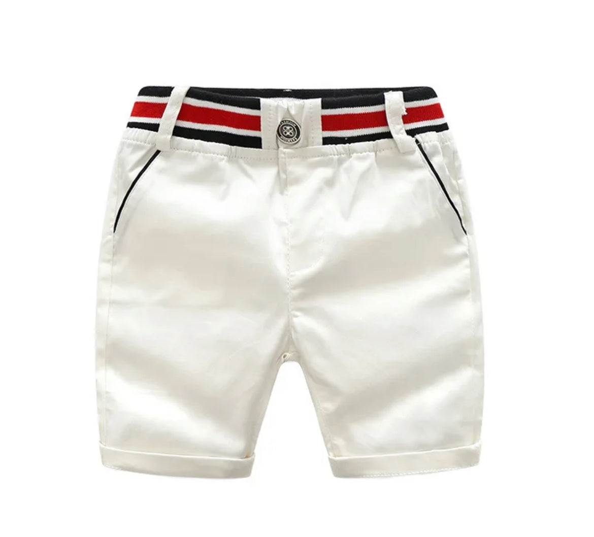 Boy's Blue and White Short Set