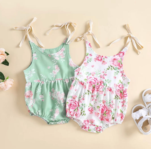 Rose Romper, girl, baby, Infant, toddler, kids