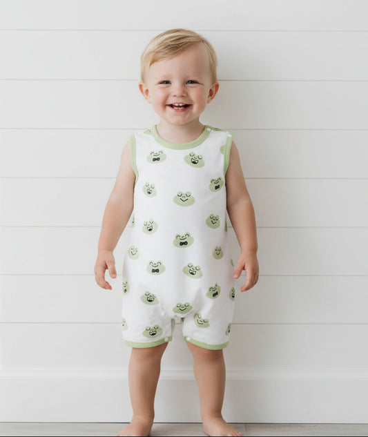 Froggy Infant Romper, baby, sleeveless, onesie