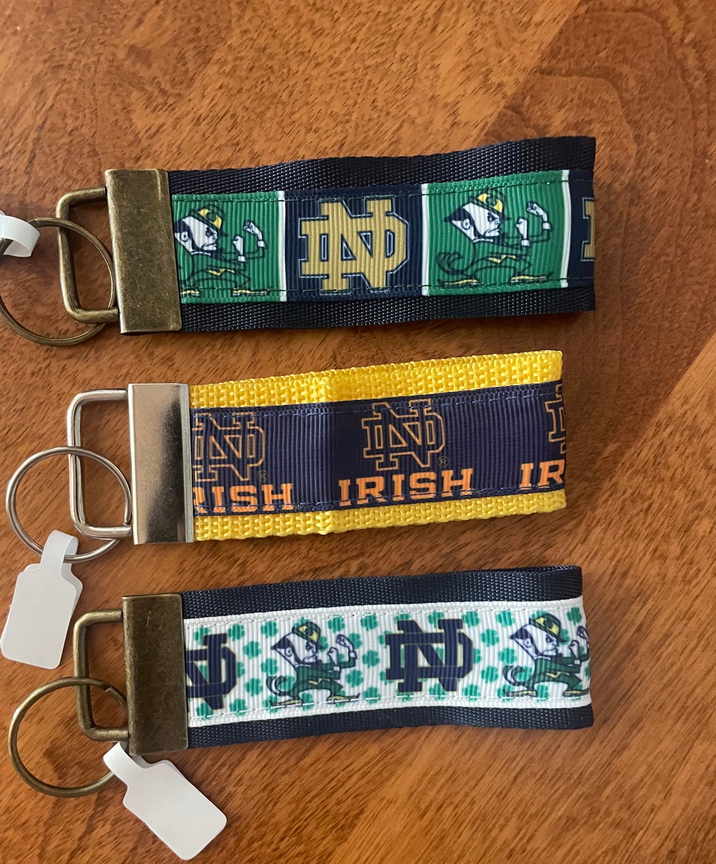 Notre Dame Keychain, Baseball, Key fob, Irish, football, school