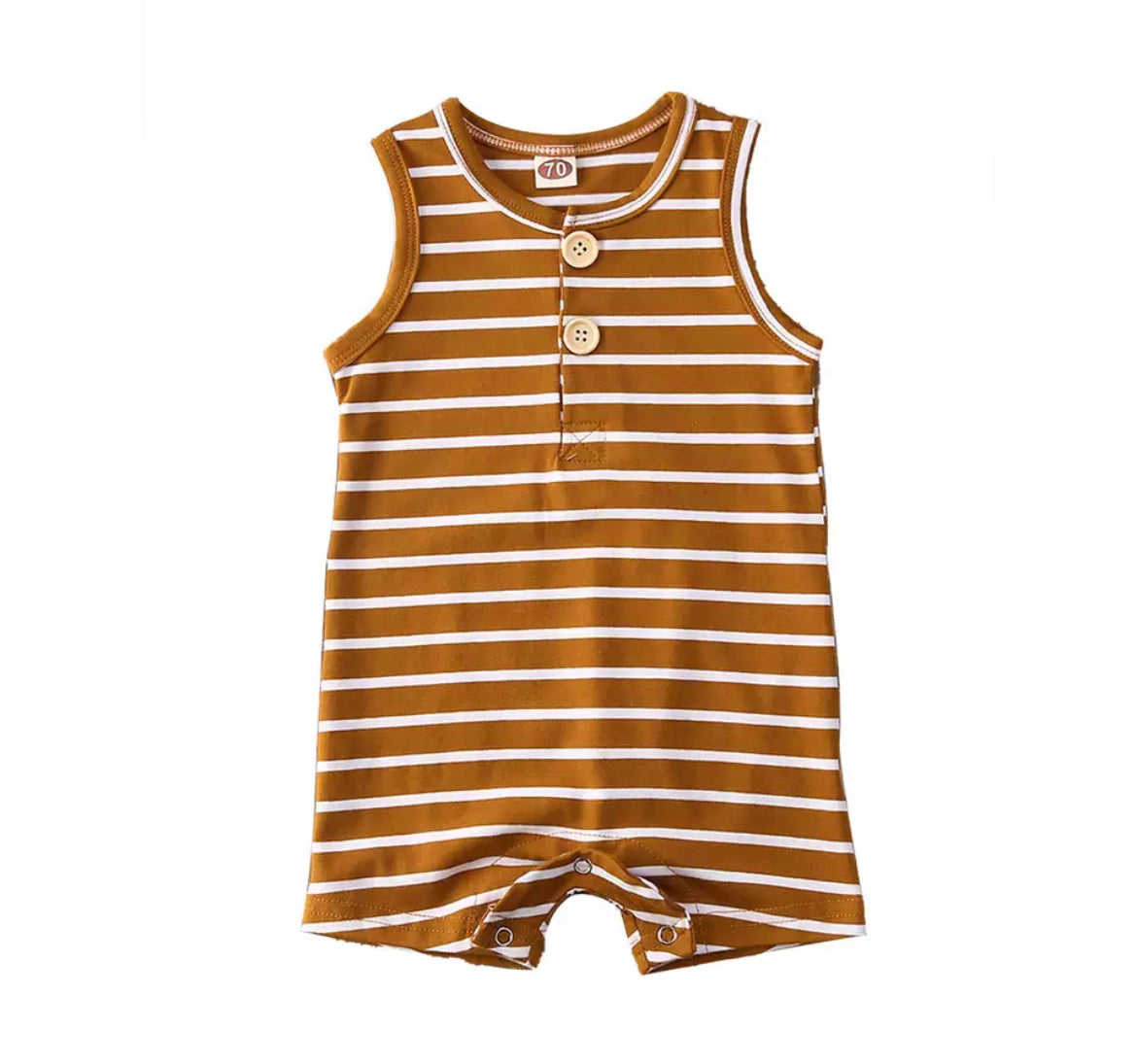 Mustard or Gray & White Striped Romper, baby, toddler, kids, onsie