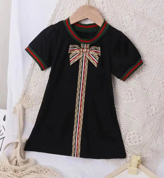 Black Preppy Bowknot Dress, girl, kids, Back to School / SALE: Reg. $20.95