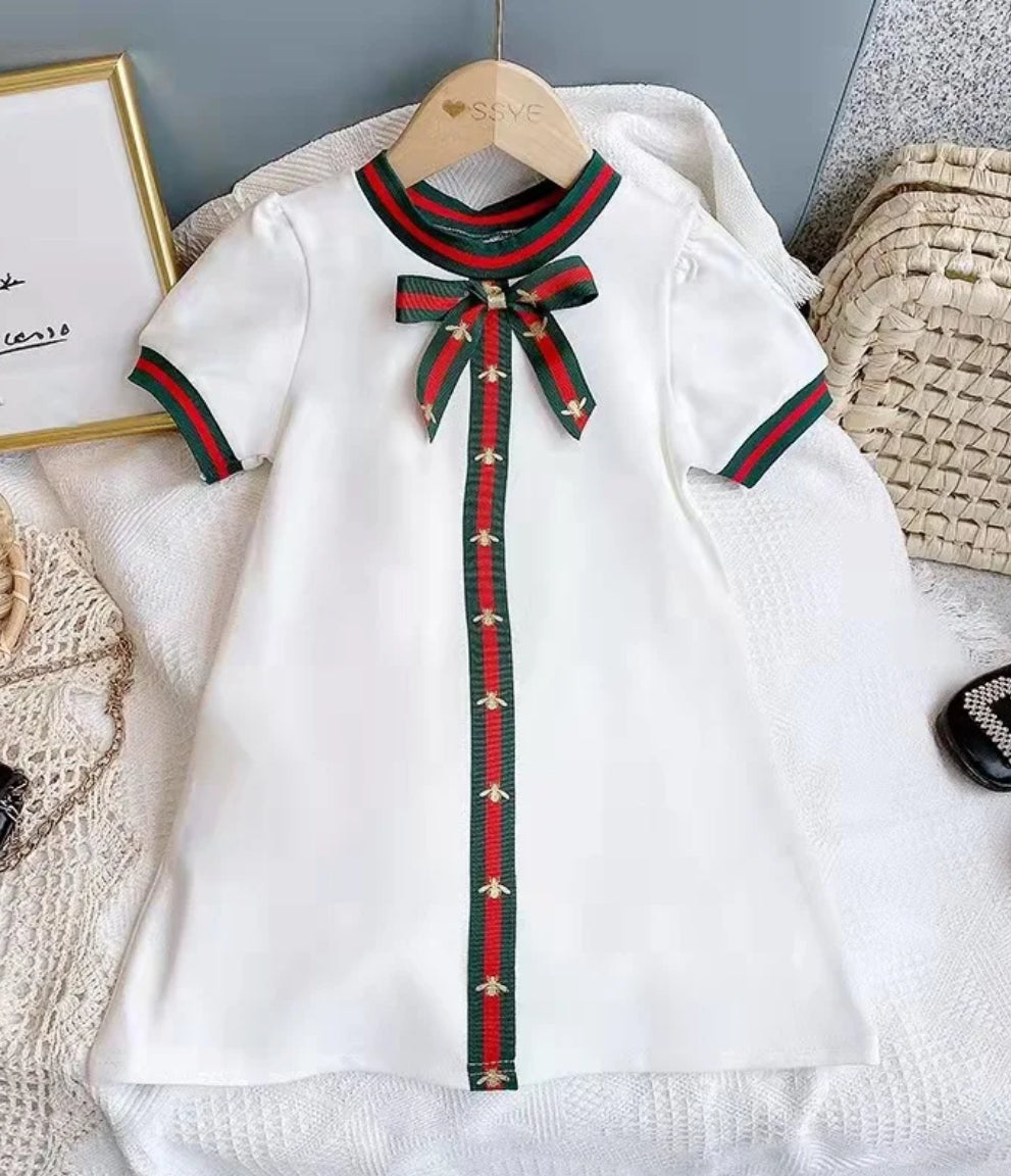 Black or White Preppy Bowknot Dress, girl, kids, Back to School / SALE: Reg. $20.95