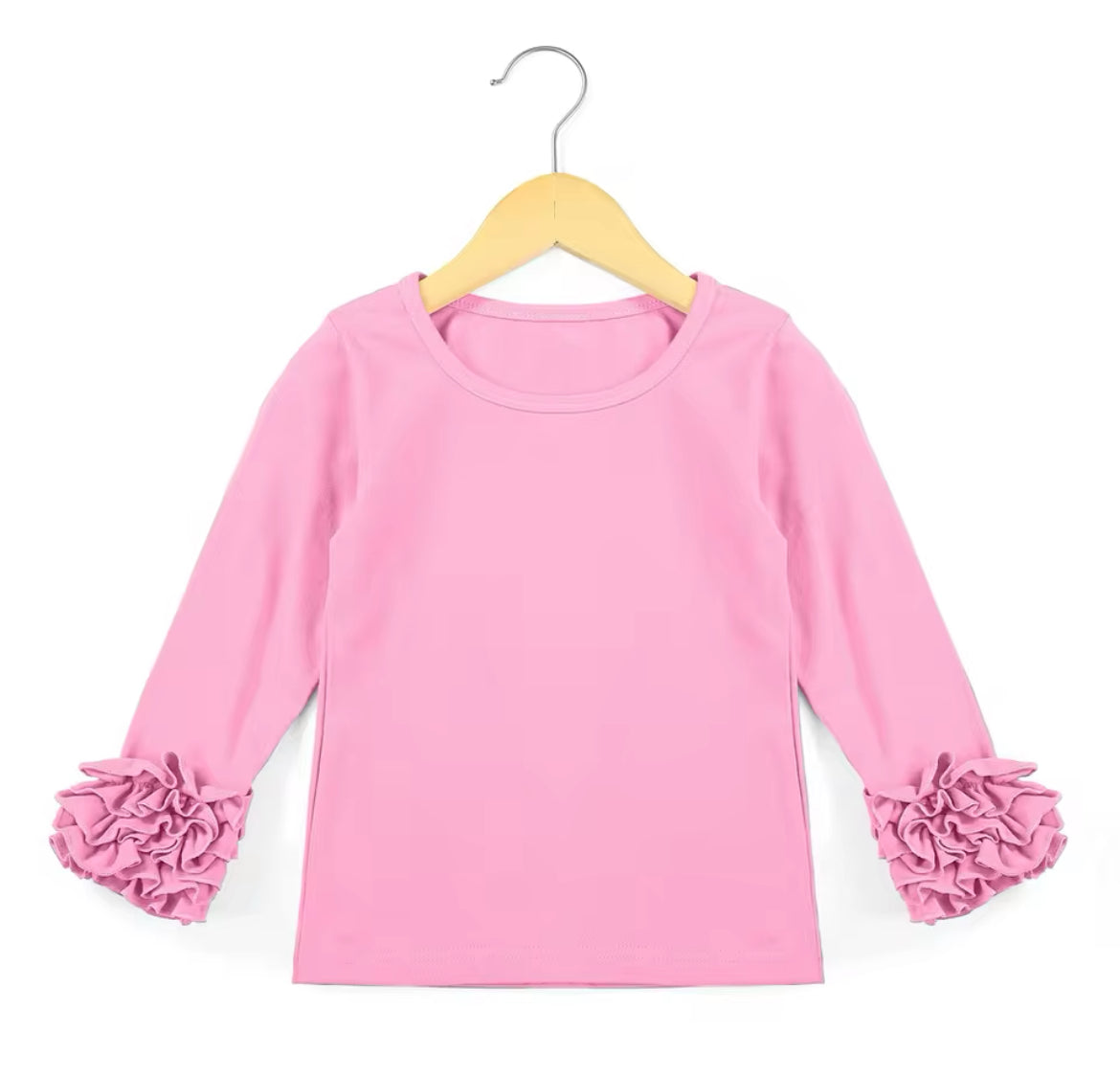 Ruffle Long Sleeve Shirt, Girl's, Toddler, kids