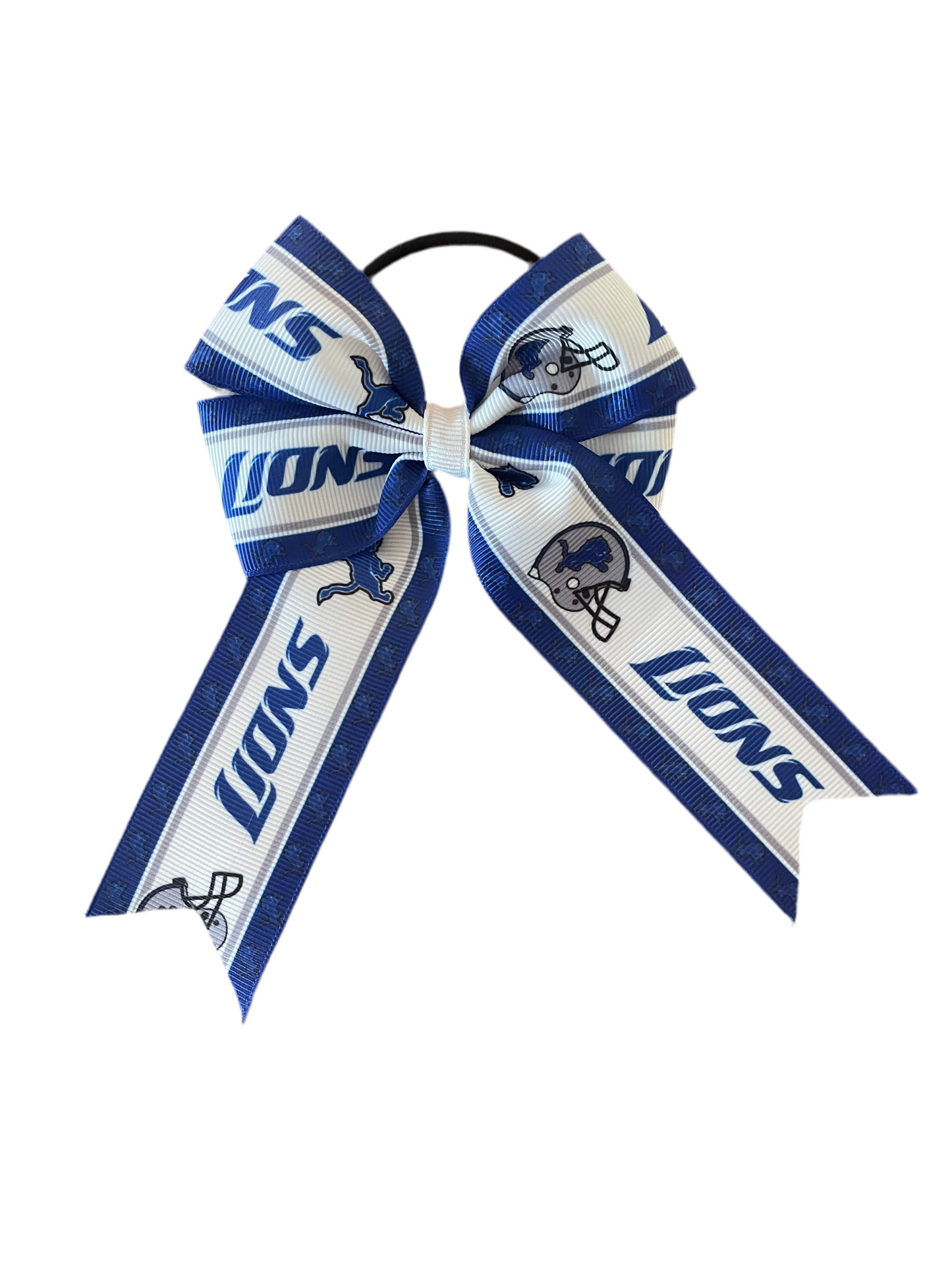 Detroit Lion's Tail Bow,  football, kids, teen, adult, sports