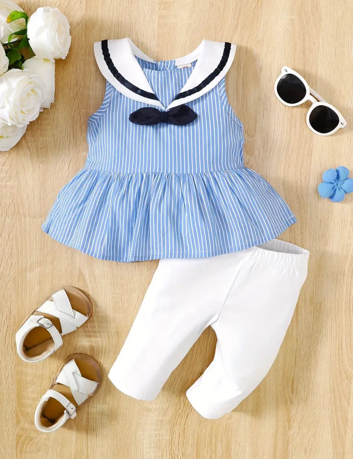 Nautical Sailor Outfit, girls, toddler, Summer, kids