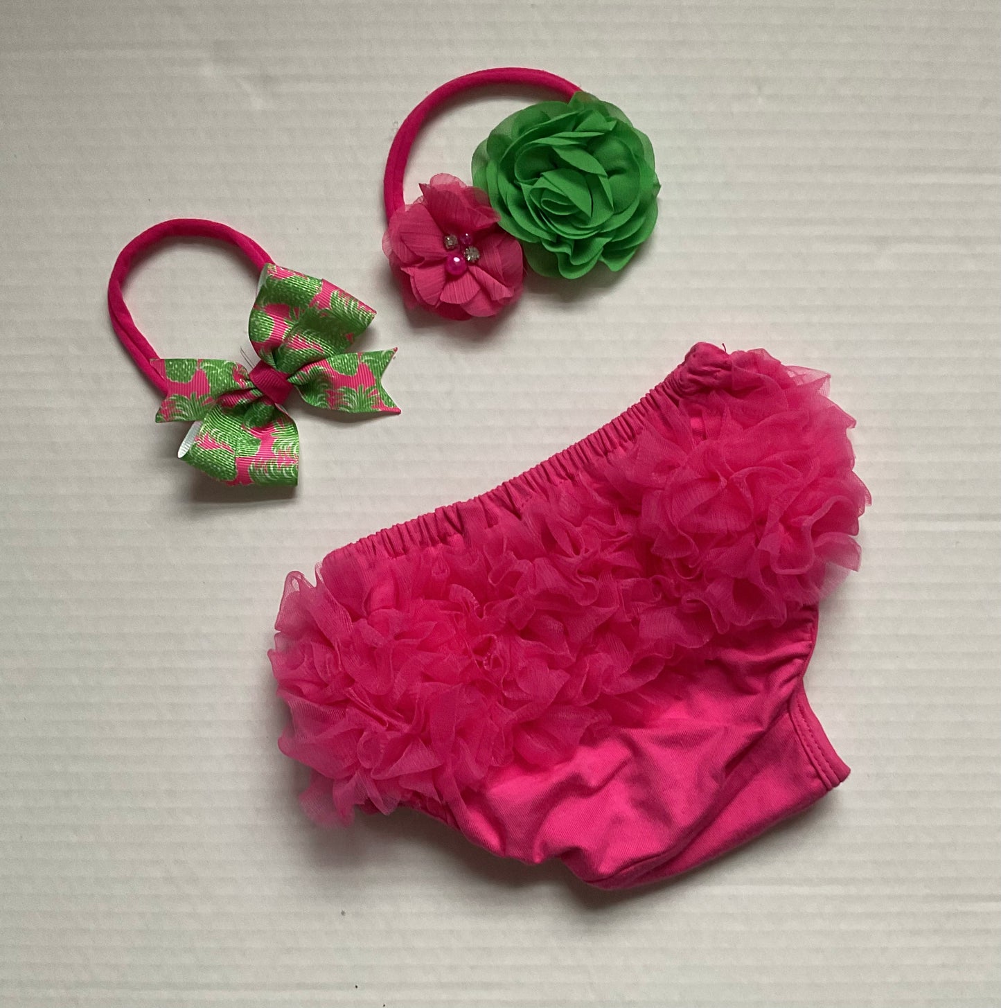 Ruffle Baby Bloomers, Hot Pink, Diaper Cover