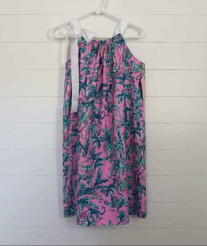 Safari Print Sundress, girl, kids, clothing, preppy, Out of Office / SALE