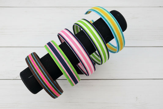 Preppy Striped Headbands, Resort, Preppy, Adult, Kids