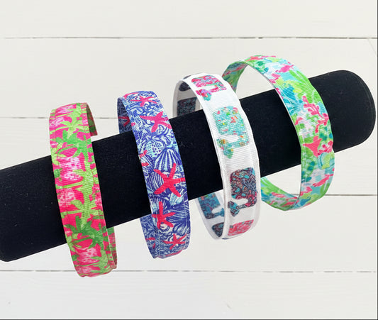 Resort Print Headbands, Resort, Preppy, Adult, Kids