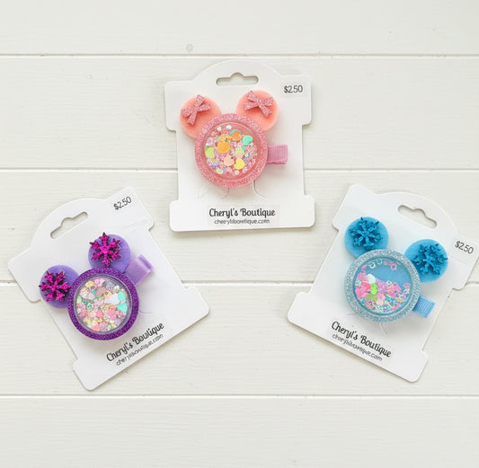 Magical Mouse Shaker Hair Clips, girl, bow, Magical, Vacation, cruise