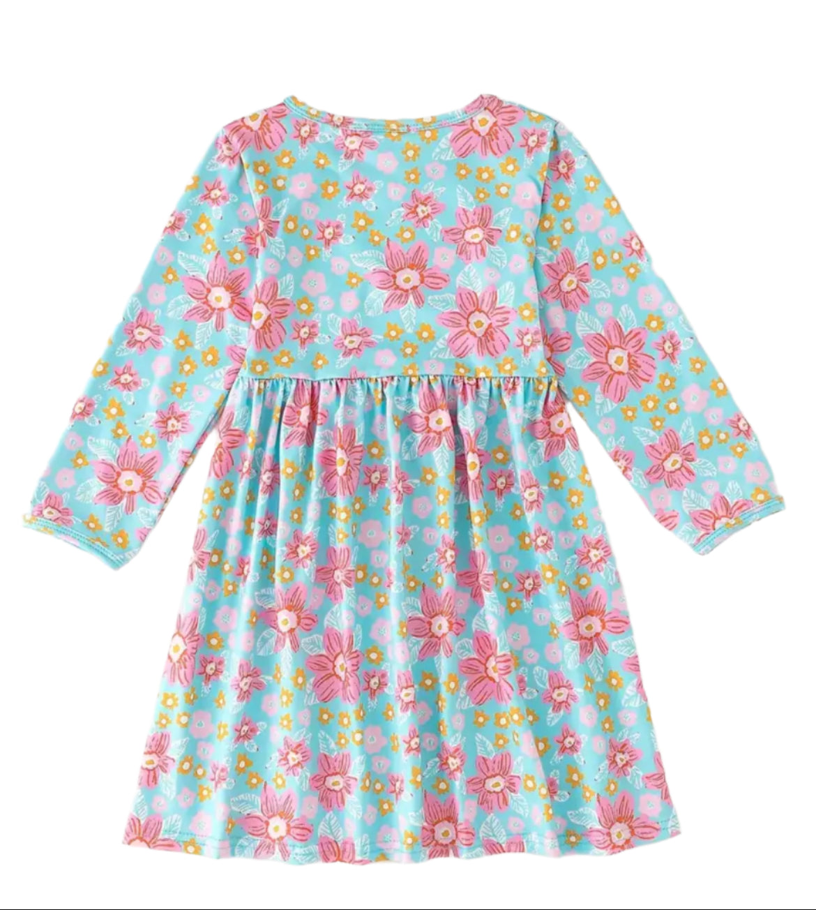 Pastel Floral Dress, girl's, kids, clothing, Milk Silk, Spring, Summer, School