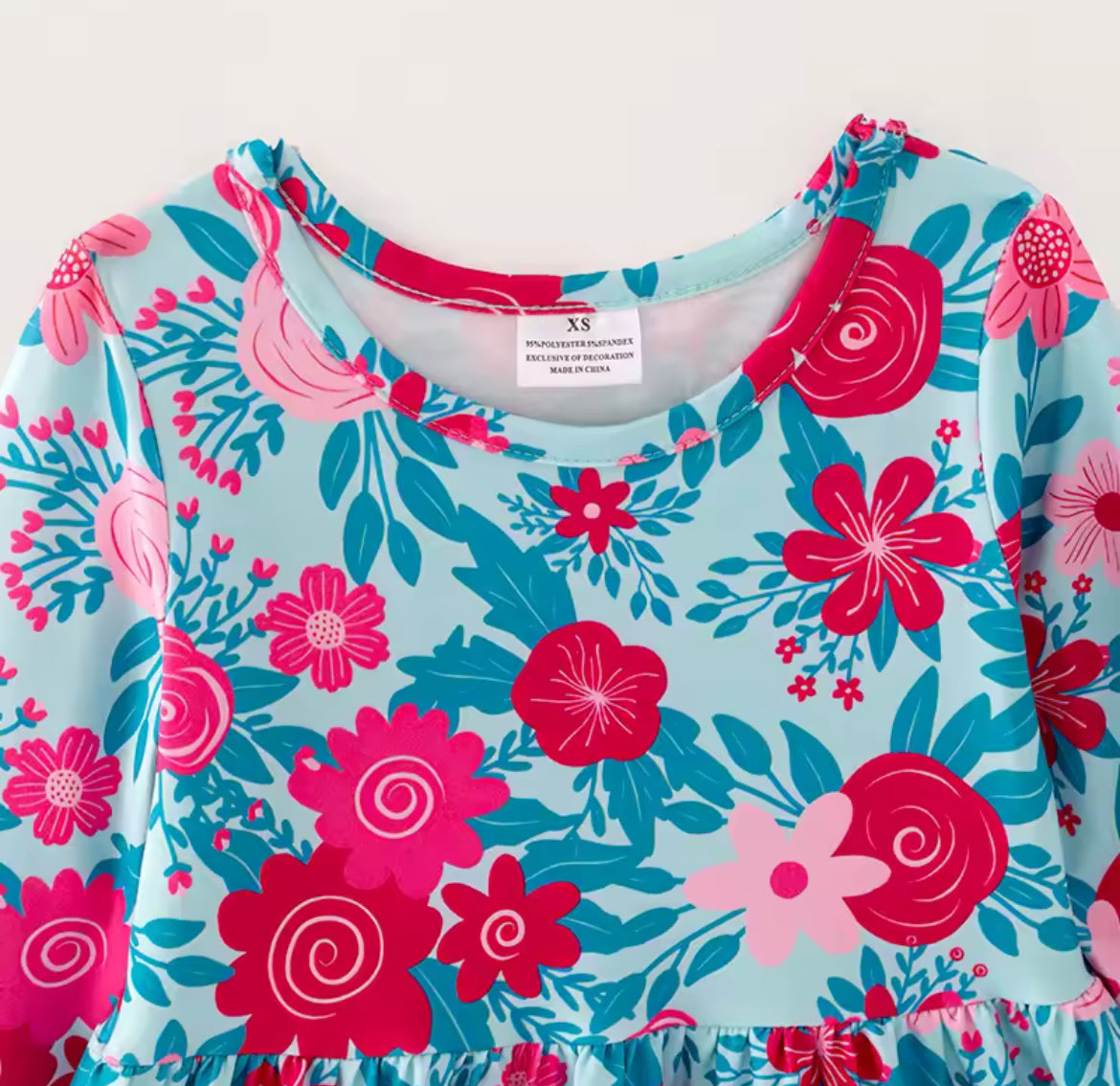 Bright Floral Twirl Dress, girl's, Milk Silk, kids, clothing