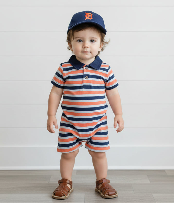Boy's Anchor or Striped Romper, kids, clothing, baby, toddler
