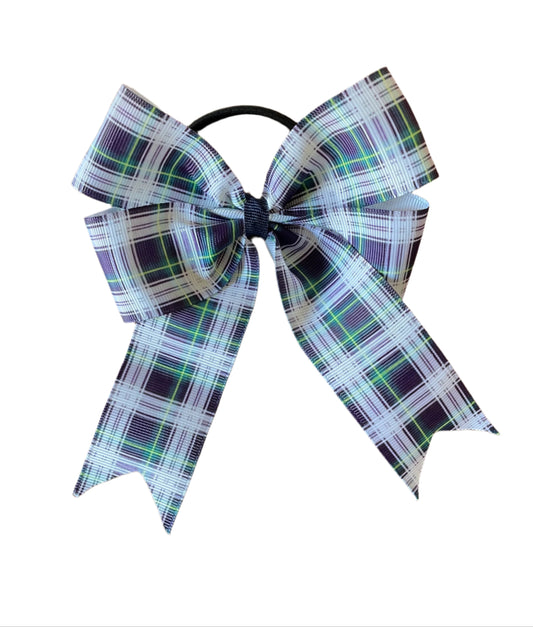 Plaid Tails Hair Bow, girl, kids, accessories, Spring, School