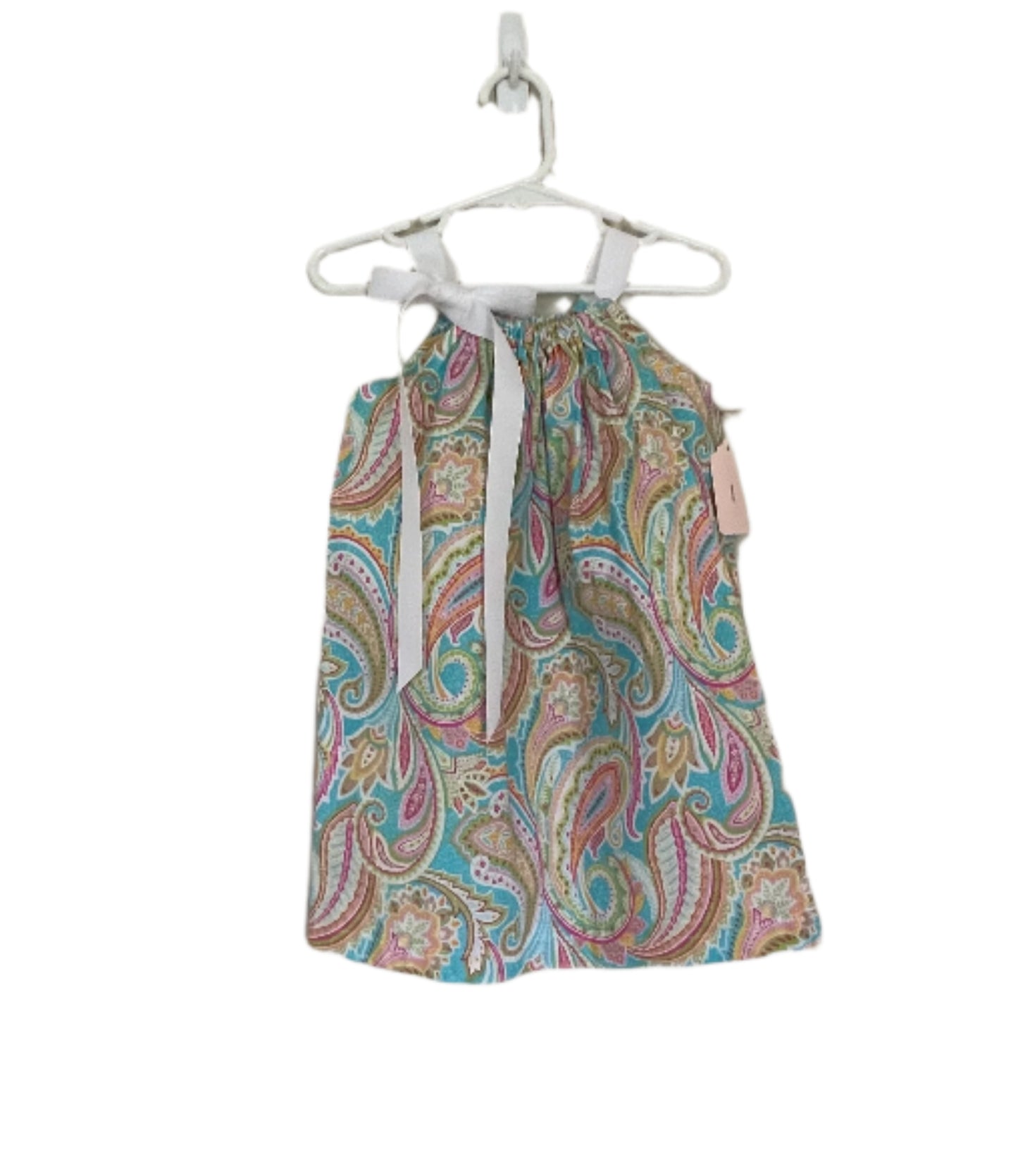 Colorful Paisley Dress, Sundress, girl, kids, handmade - SALE