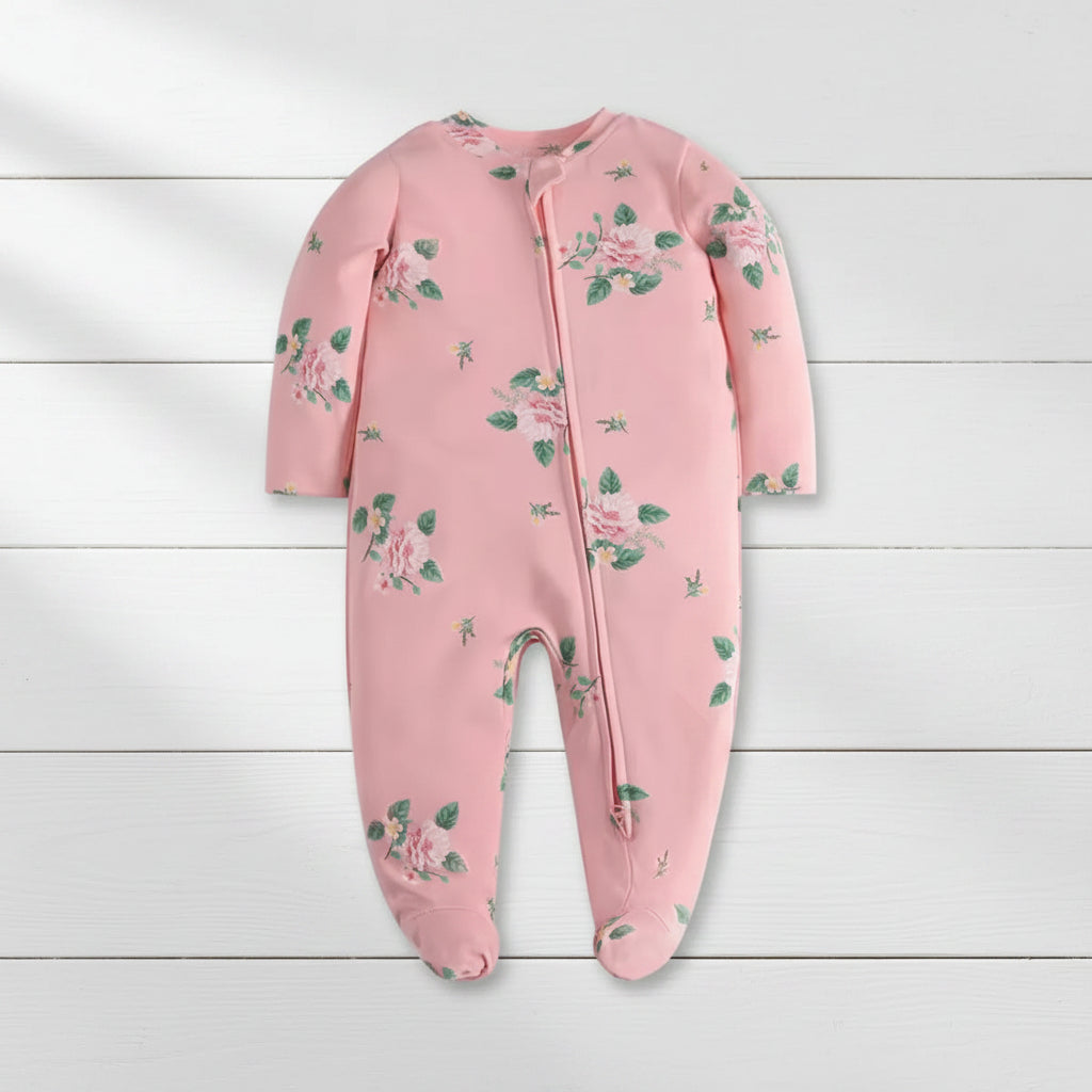 Pink Roses Baby Romper, gift, infant, Shower, girl