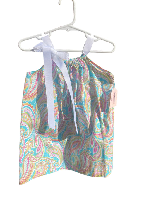 Colorful Paisley Dress, Sundress, girl, kids, handmade - SALE